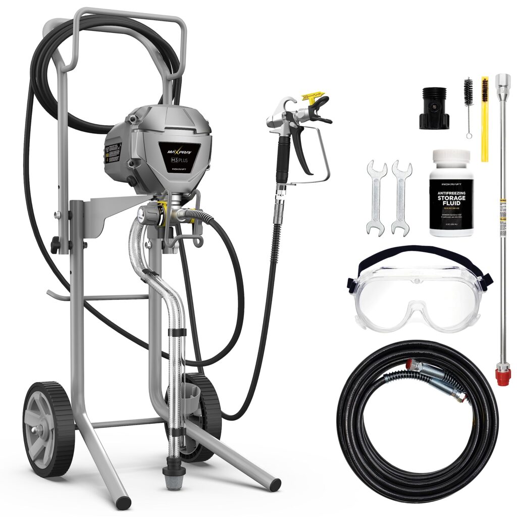 InoKraft MaXpray M3 Plus Cart Airless Paint Sprayer Review (2023