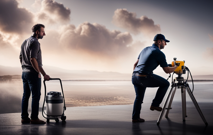 An image showcasing a step-by-step guide to using the Wagner Airless Paint Sprayer 1700