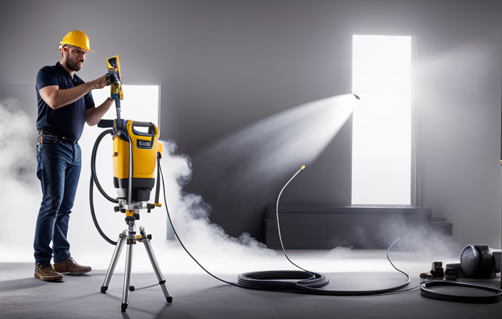 An image showcasing the step-by-step cleaning process of the Wagner Control Pro 130 Airless Paint Sprayer