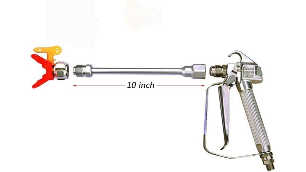 airless spray gun extension