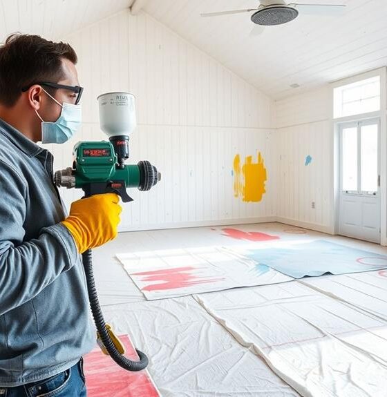 airless sprayer shiplap technique