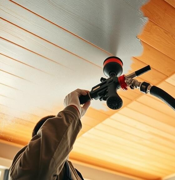 airless sprayer techniques ceiling painting