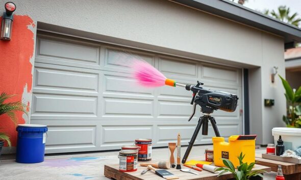 effortless garage door painting