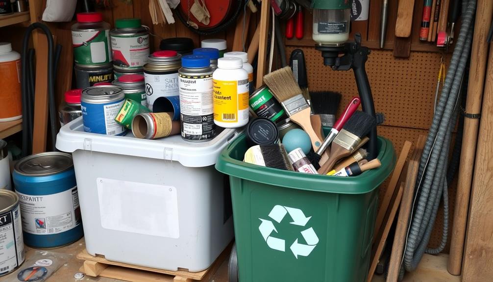 various paint waste types