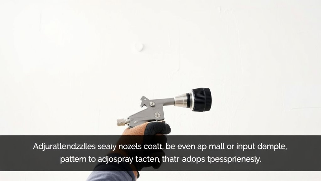 adjust spray pattern pressure