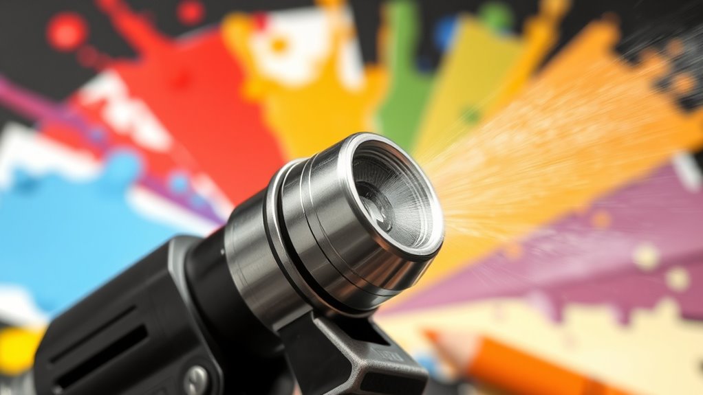adjustable pressure for paints