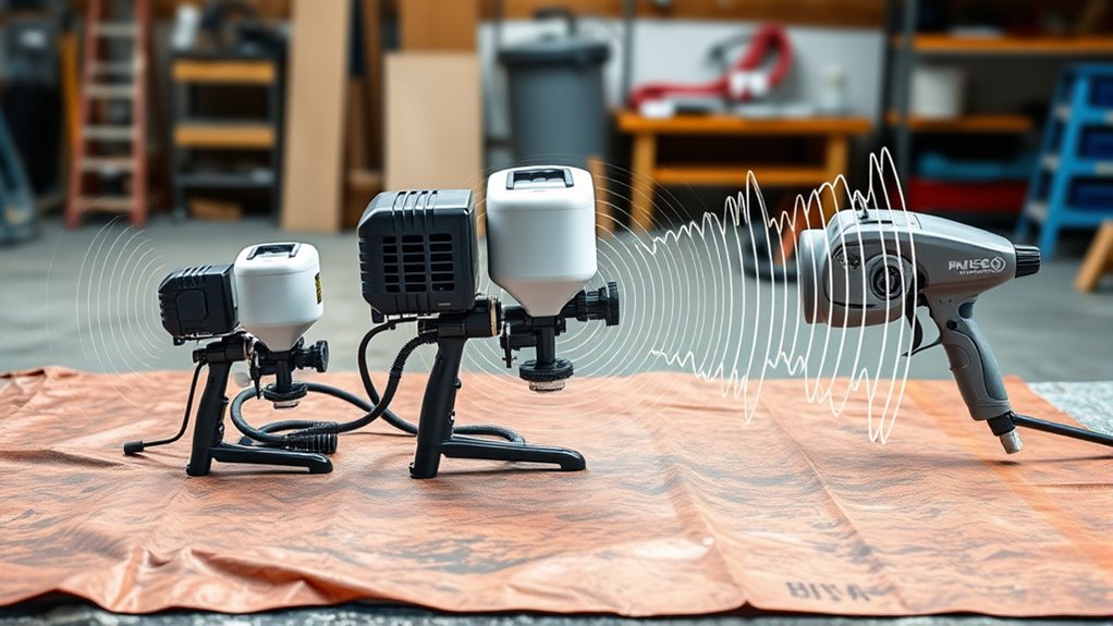 airless sprayer noise comparison
