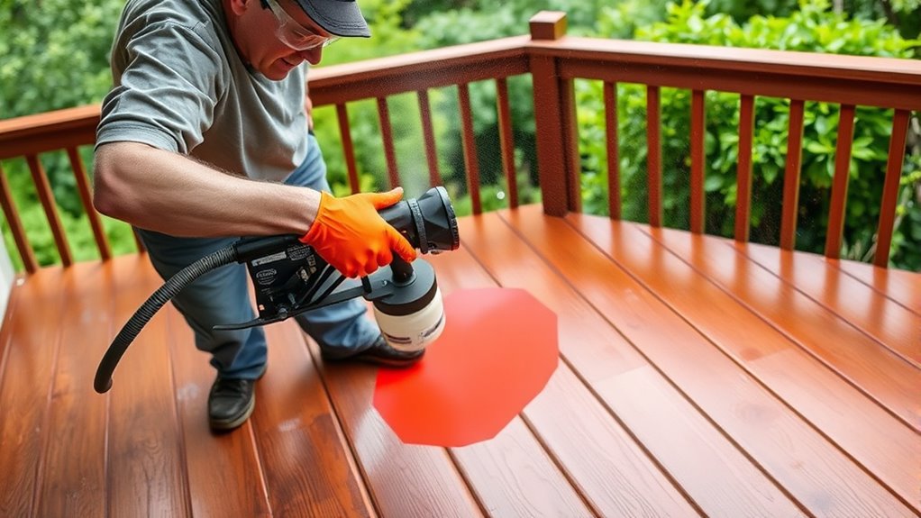 apply stain with steady strokes