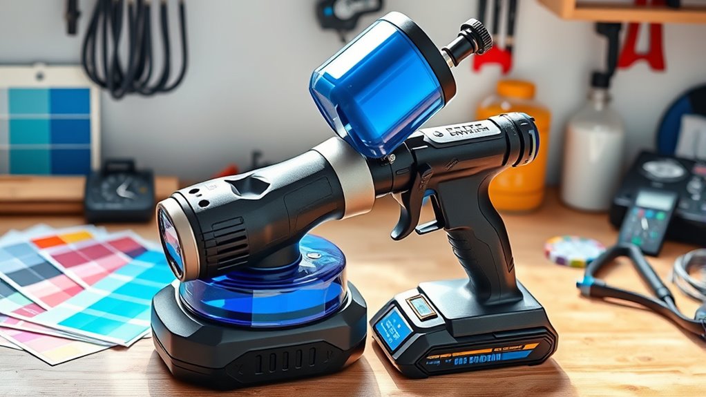 battery life and spray versatility