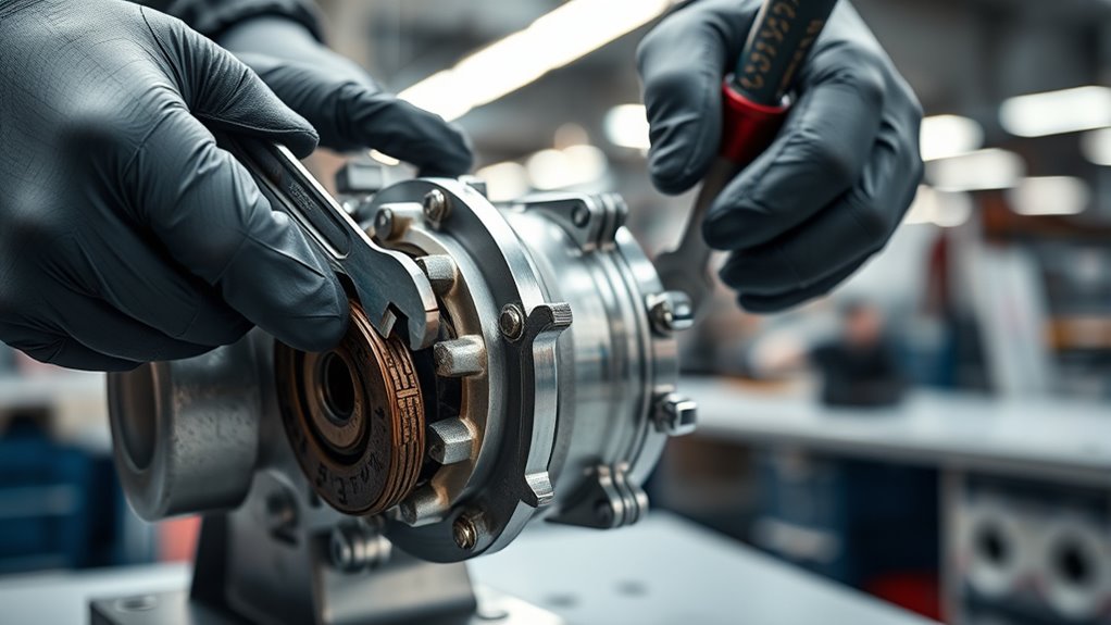 careful pump component removal