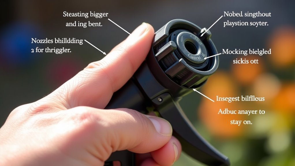 check trigger and nozzle