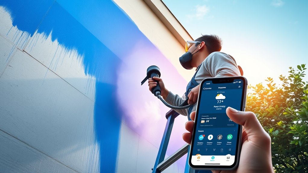 check weather before painting