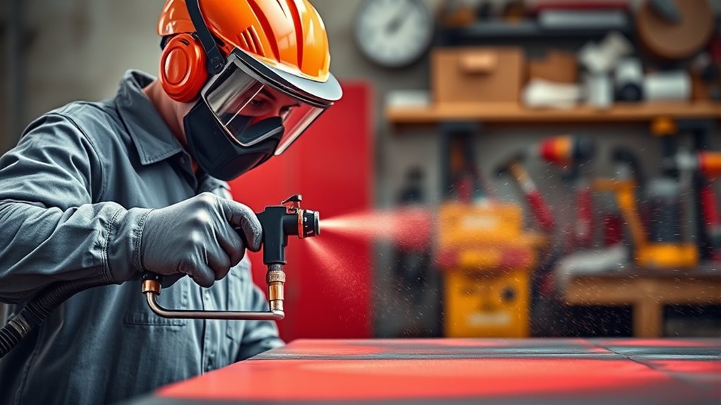 choose appropriate spray equipment
