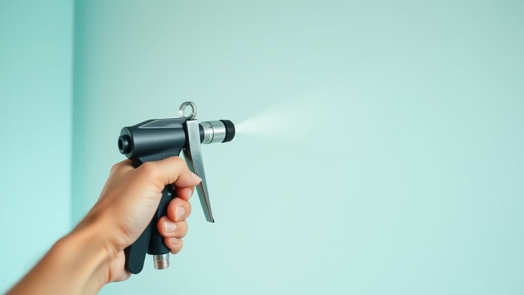 choose appropriate spray equipment