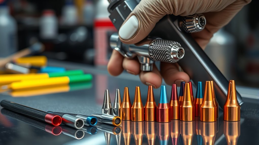 choose appropriate spray pattern
