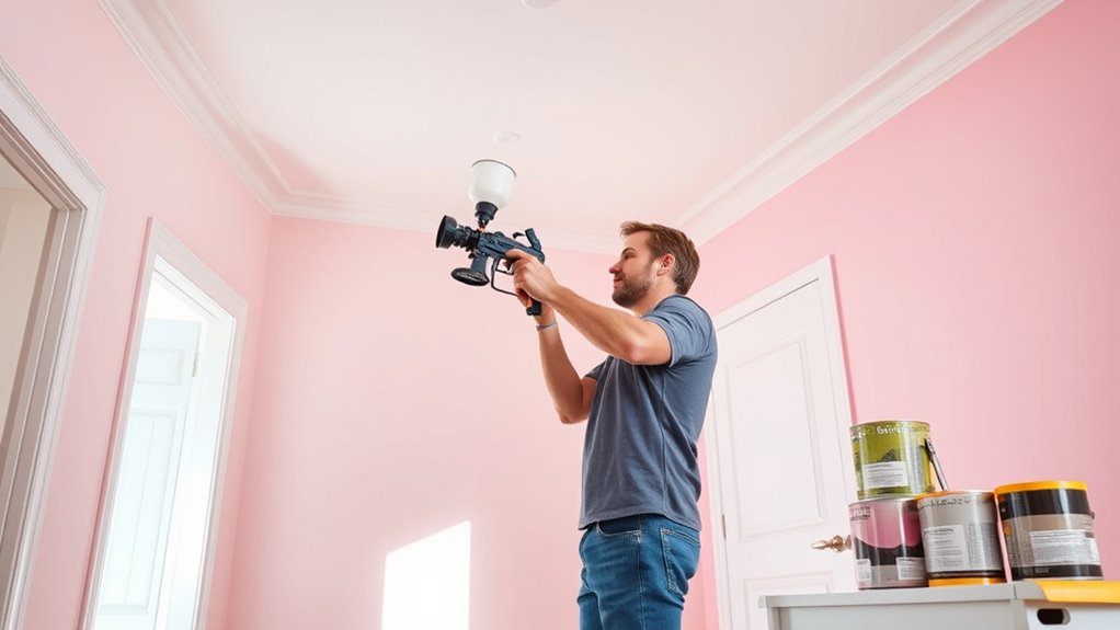 choose appropriate sprayer and paint