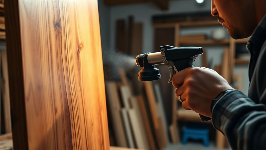 choose spray friendly wood stains