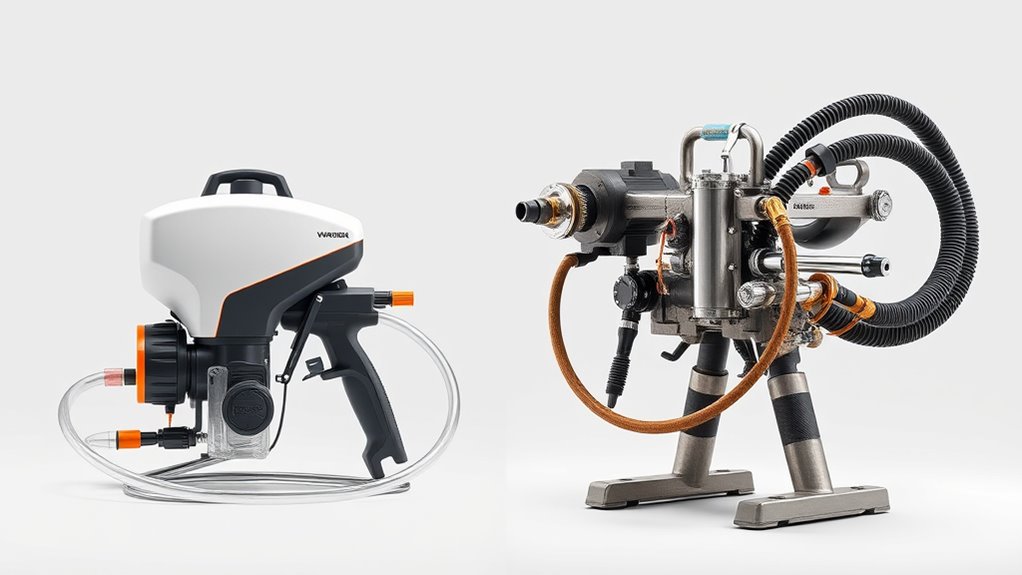 comparison of sprayer types