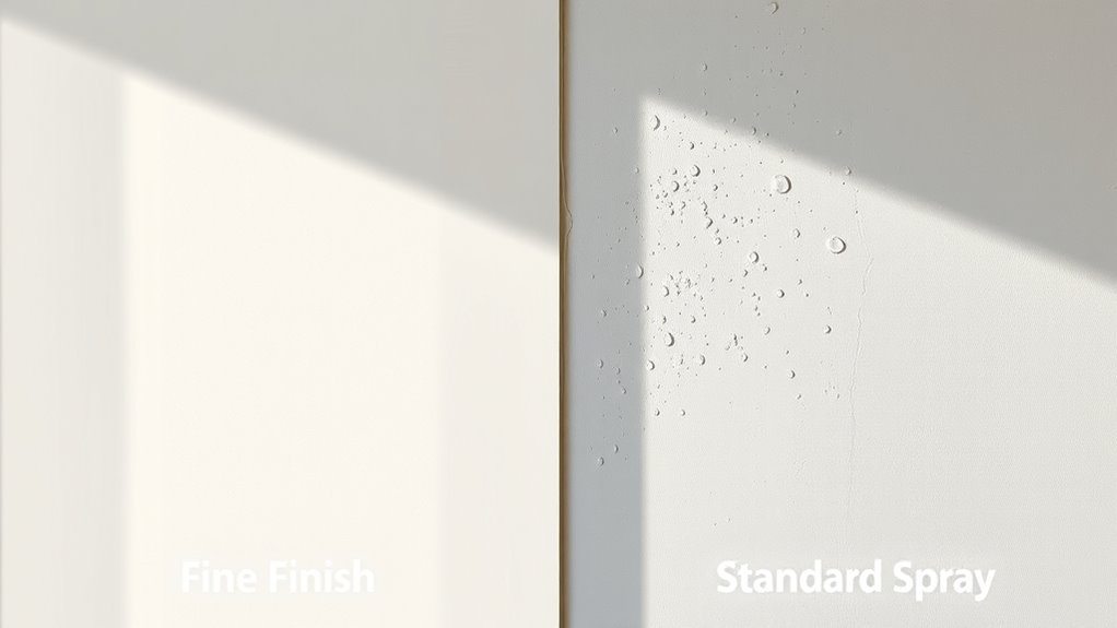consistent spray pattern quality