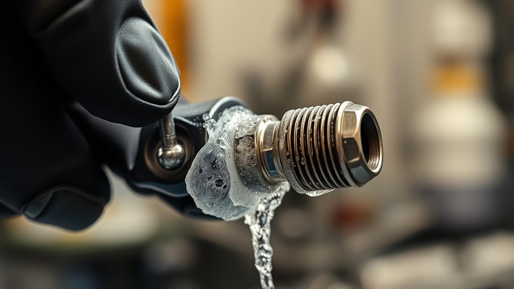 detect leaks with soap