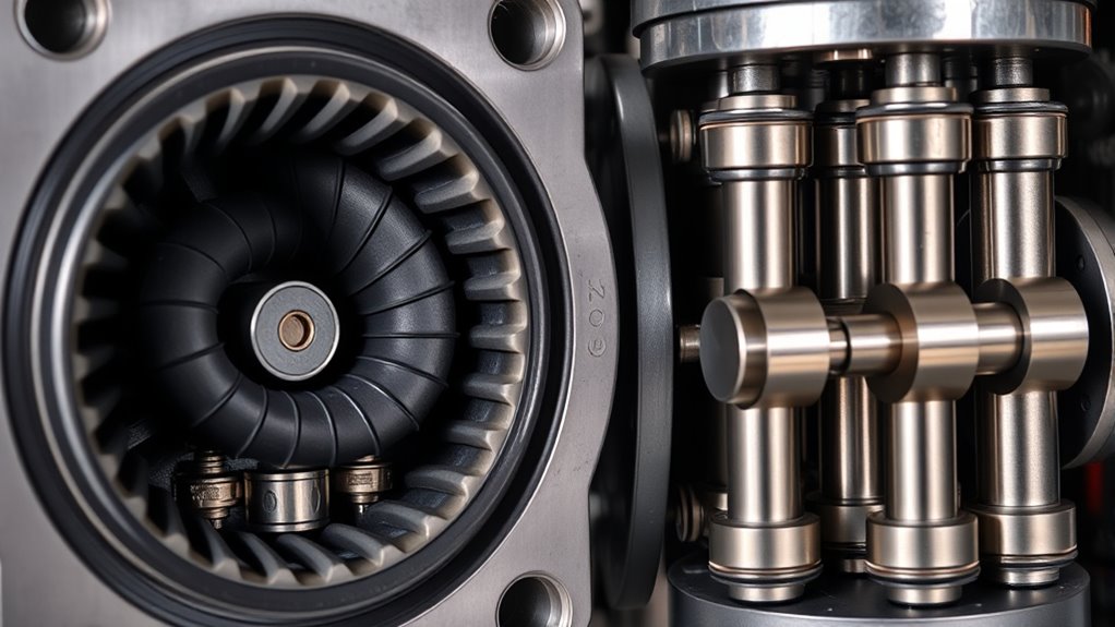 diaphragm movement creates pump