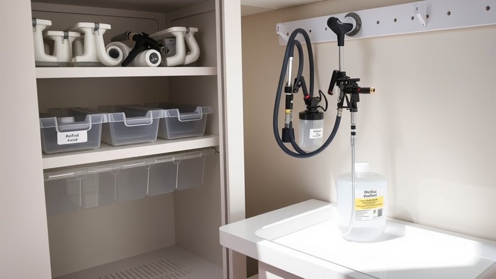 drain liquids before storage