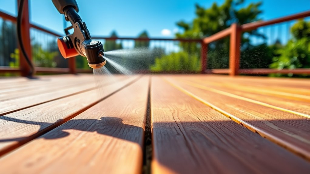 efficient even deck coating