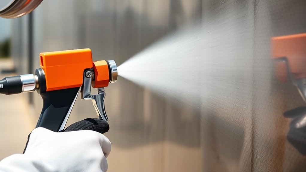 equipment size determines spray distance