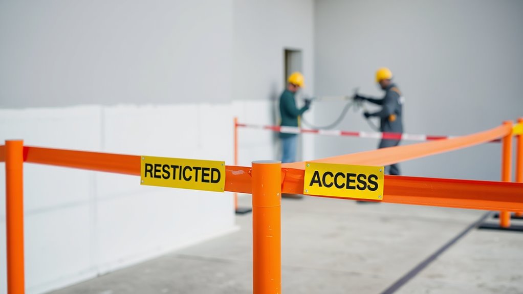 establish secure worksite perimeters