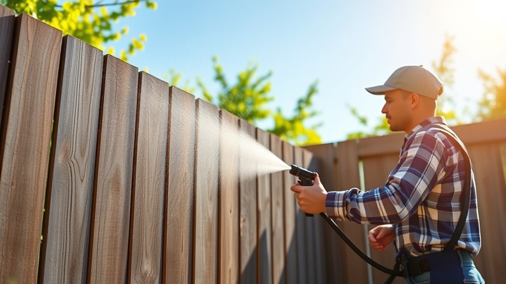 fast fence painting technique