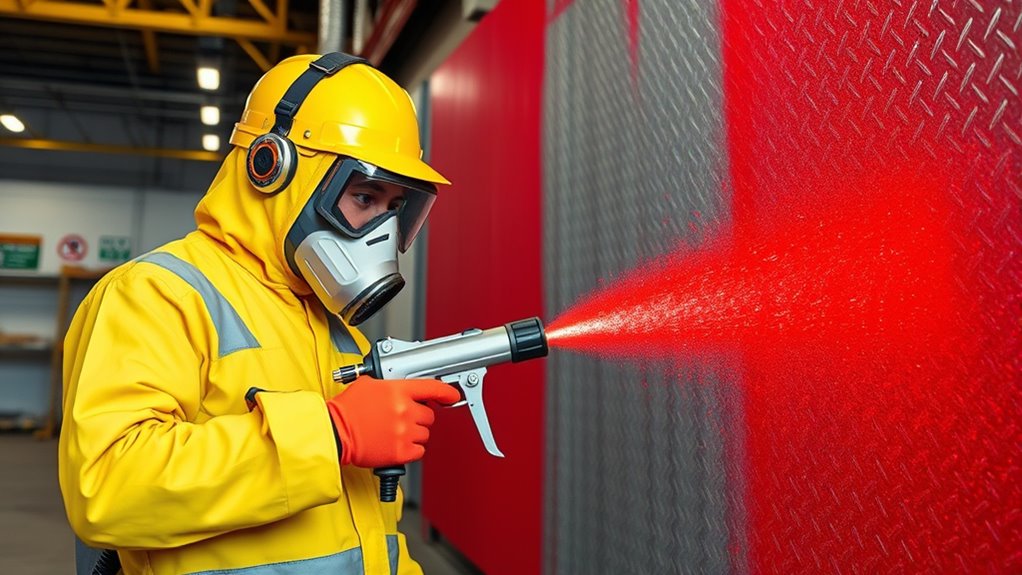 fire safe spraying precautions