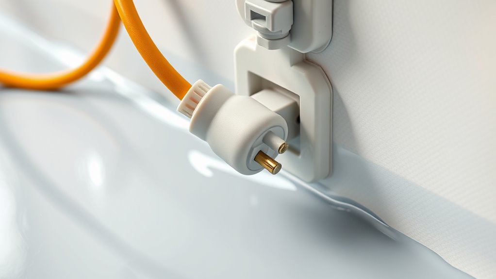 keep cords dry and protected