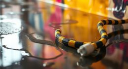 keep cords dry during painting