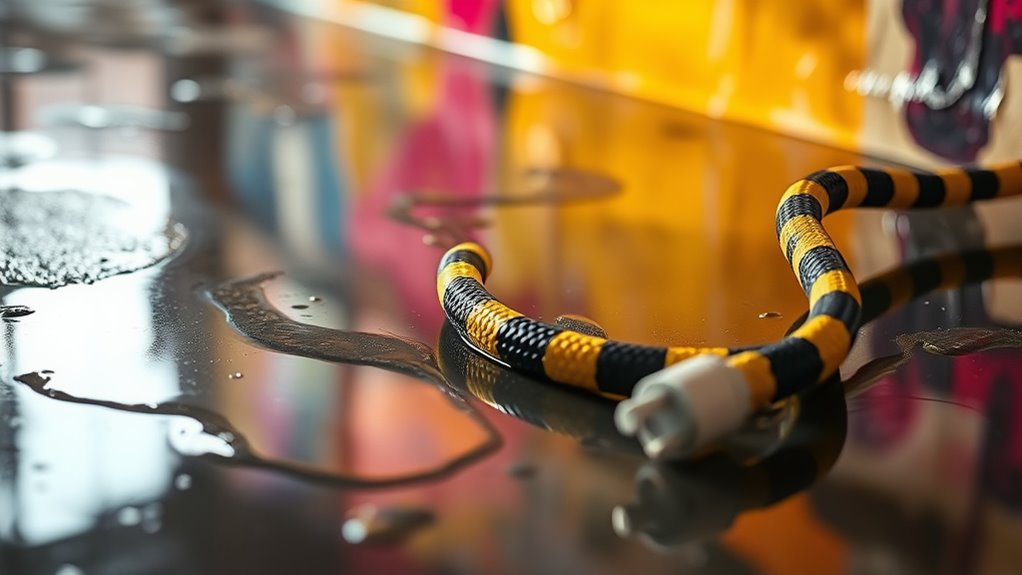 keep cords dry during painting