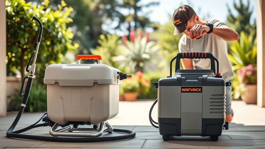 lightweight portable sprayer features