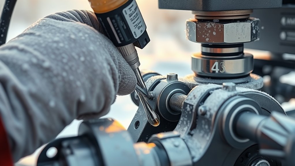 lubricate sprayer moving parts