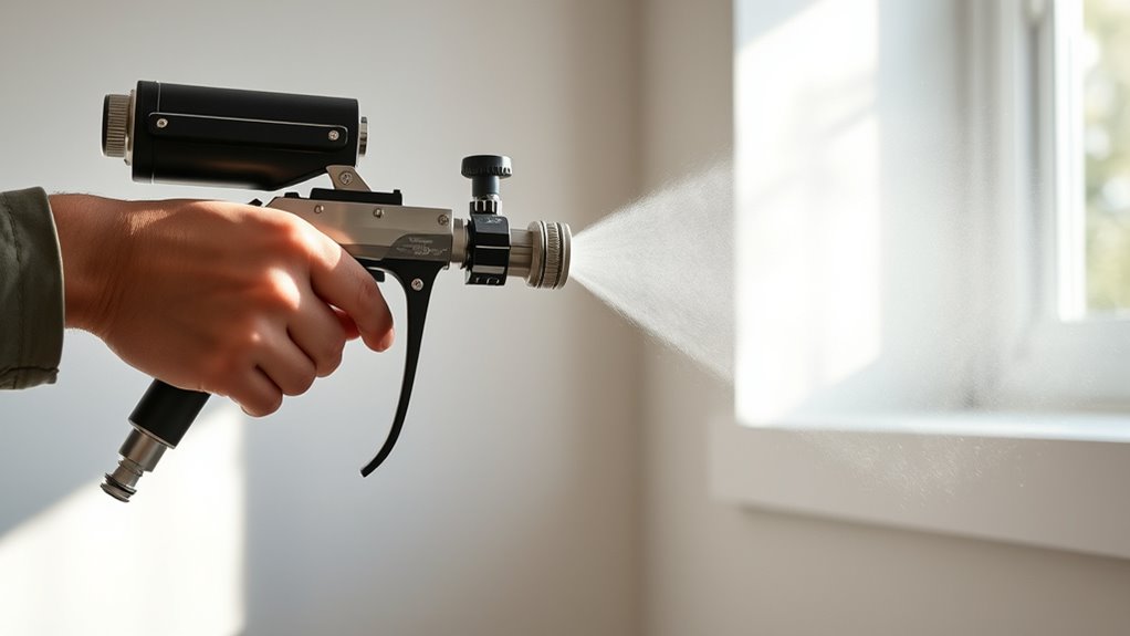 maintain consistent spray distance