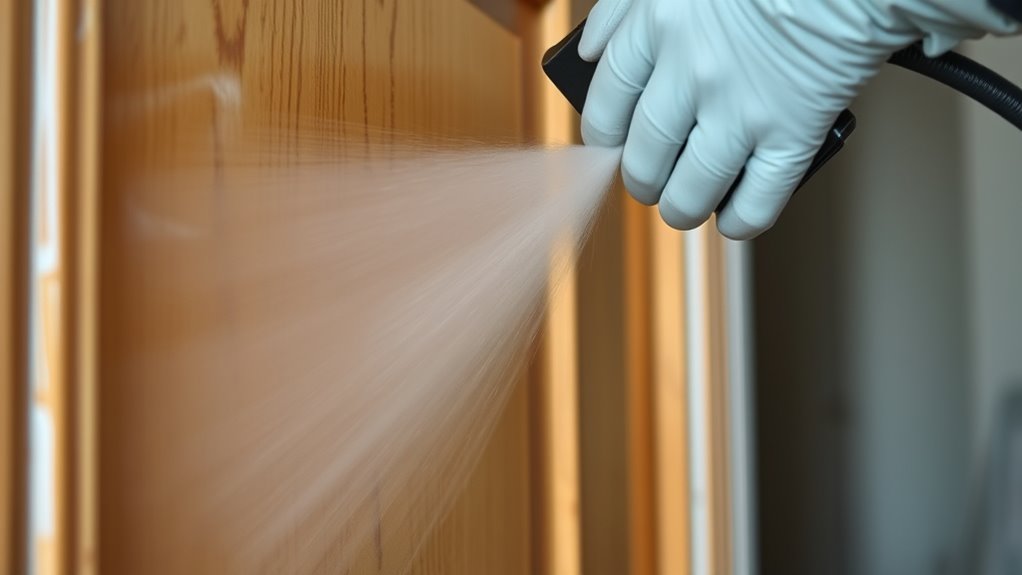 maintain consistent spray technique