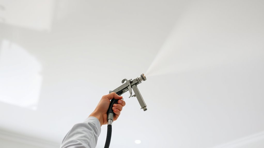 maintain proper spray distance