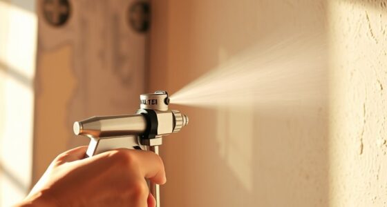 maintain proper spray distance