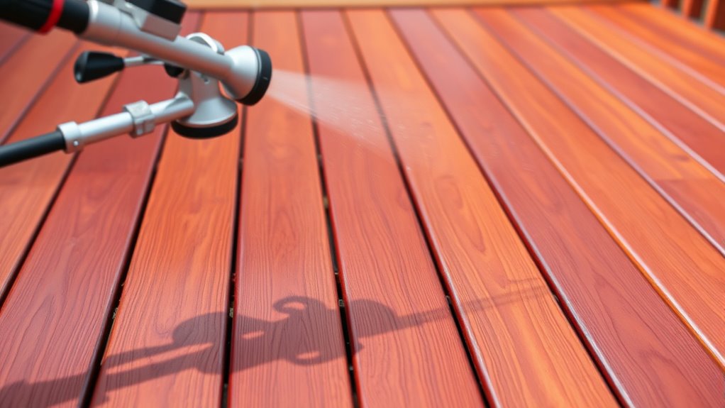 maintain steady overlapping spray