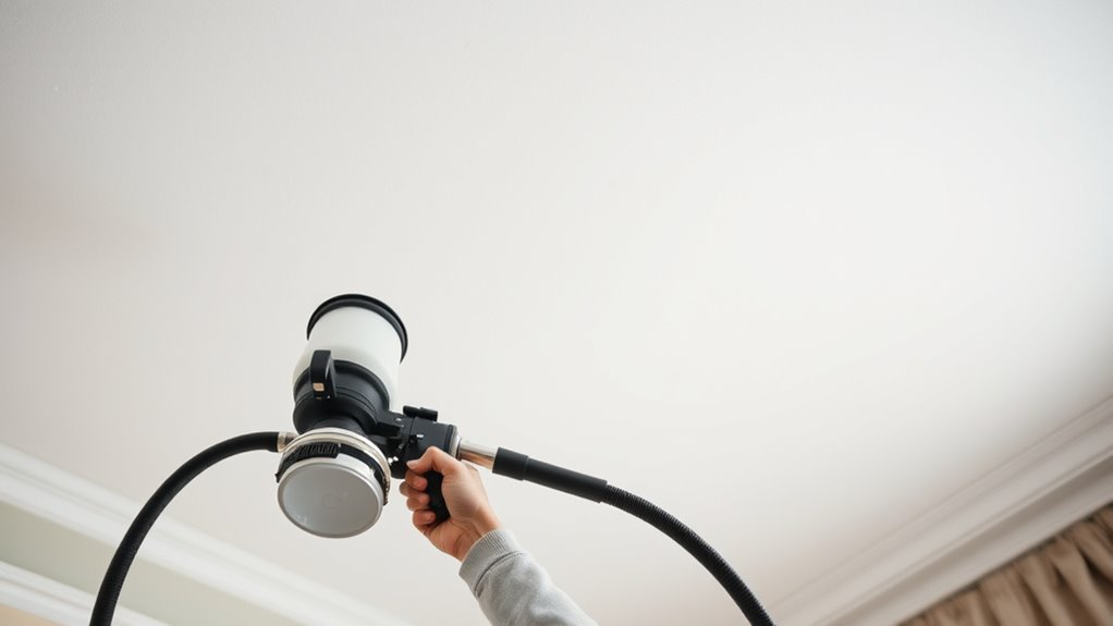 maintain steady spray distance