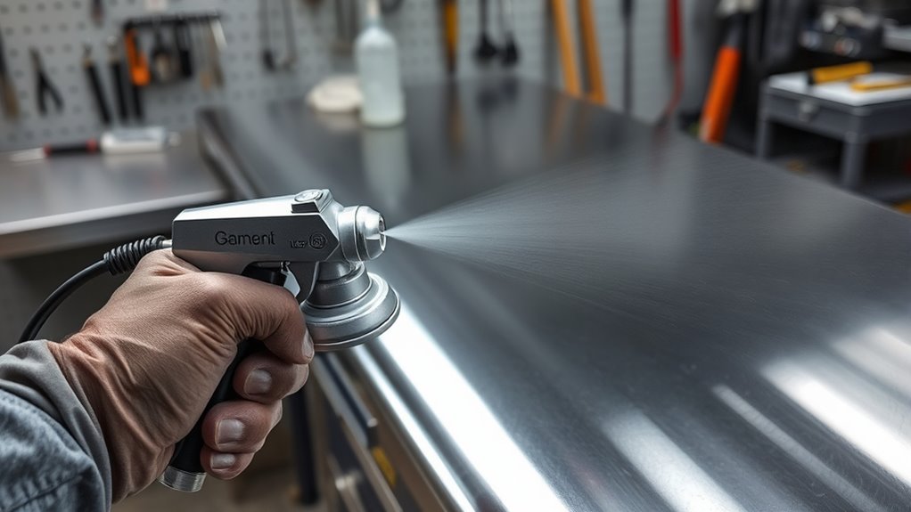 metal surface spray considerations