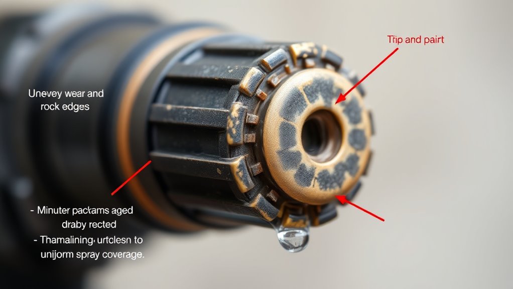 monitor spray pattern consistency