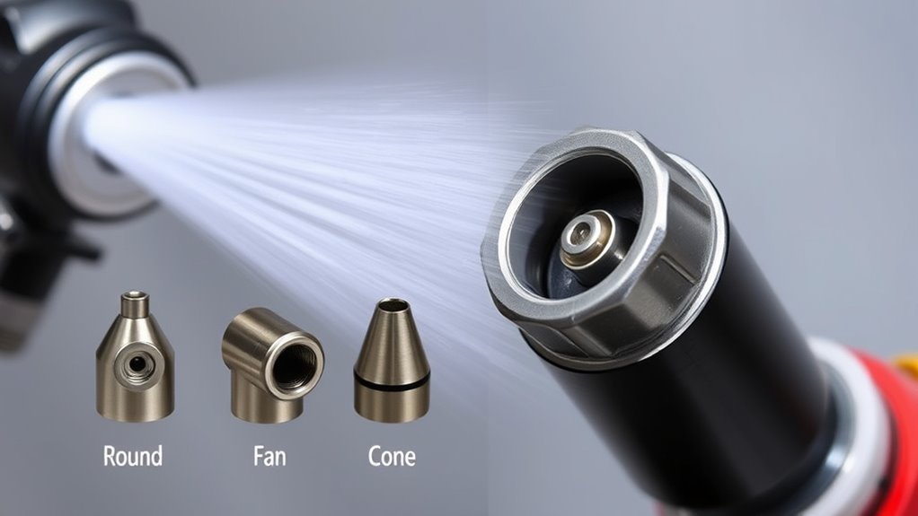 nozzle shapes influence spray patterns