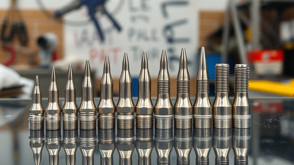 optimal spray tip selection