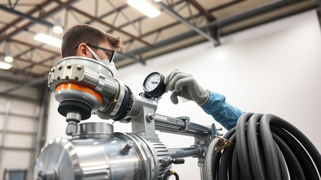 optimize spray pressure consistency