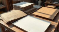 practice with cardboard panels