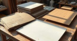 practice with cardboard panels