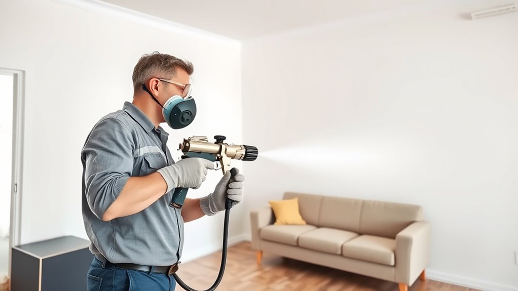 prepare surfaces and work area